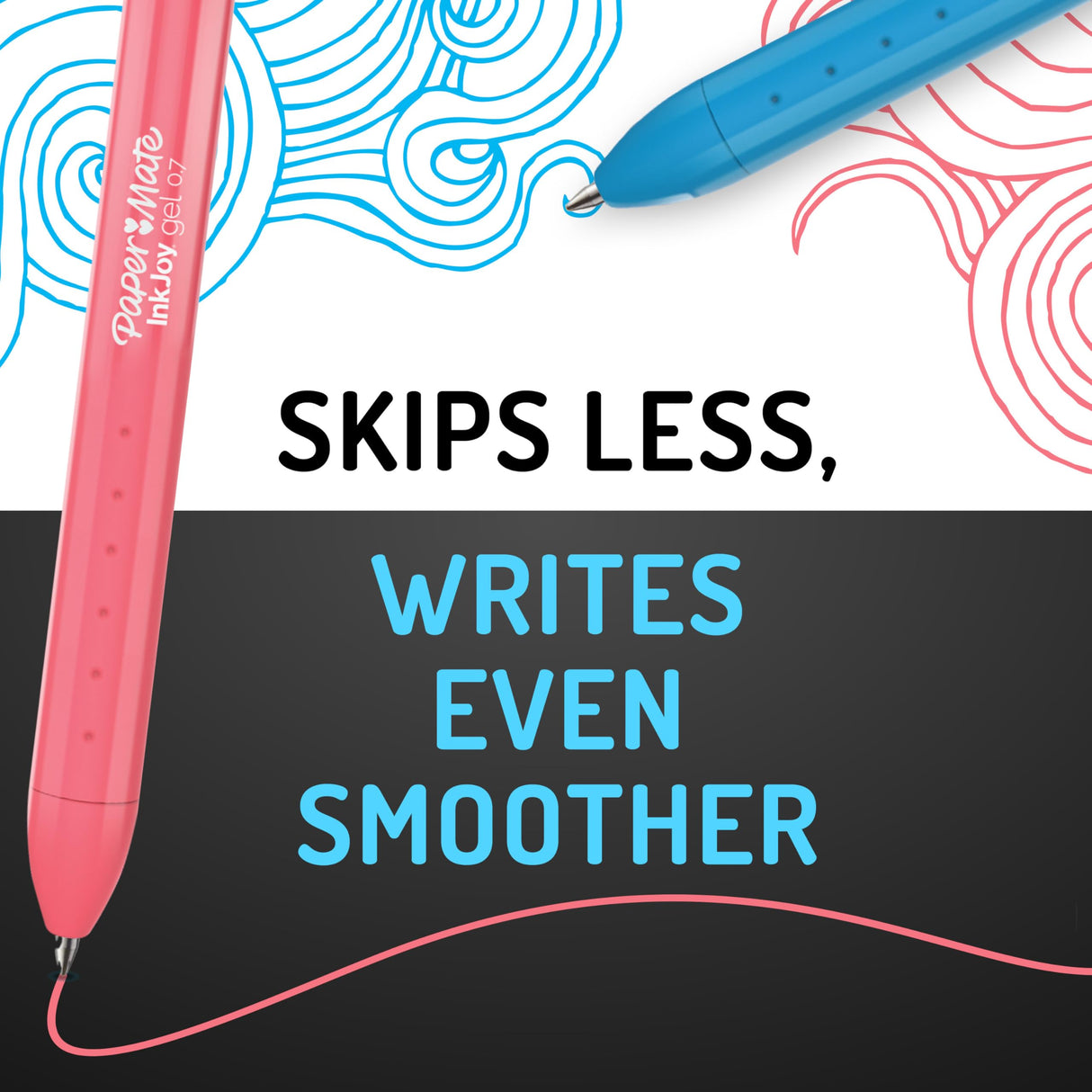 Paper Mate InkJoy Bright Pens, Gel Pens, Medium Point (0.7mm), Retractable, Assorted Brighter Colors, 10 Count Paper Mate