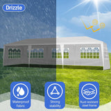 10x30FT Outdoor Canopy Tent for Wedding, Party Event Tent with 5 Removable Sidewalls Heavy-Duty Waterproof Large Gazebo for Birthday Parties, BBQs & Events (1030 FT 5 Sides) Lymvayance