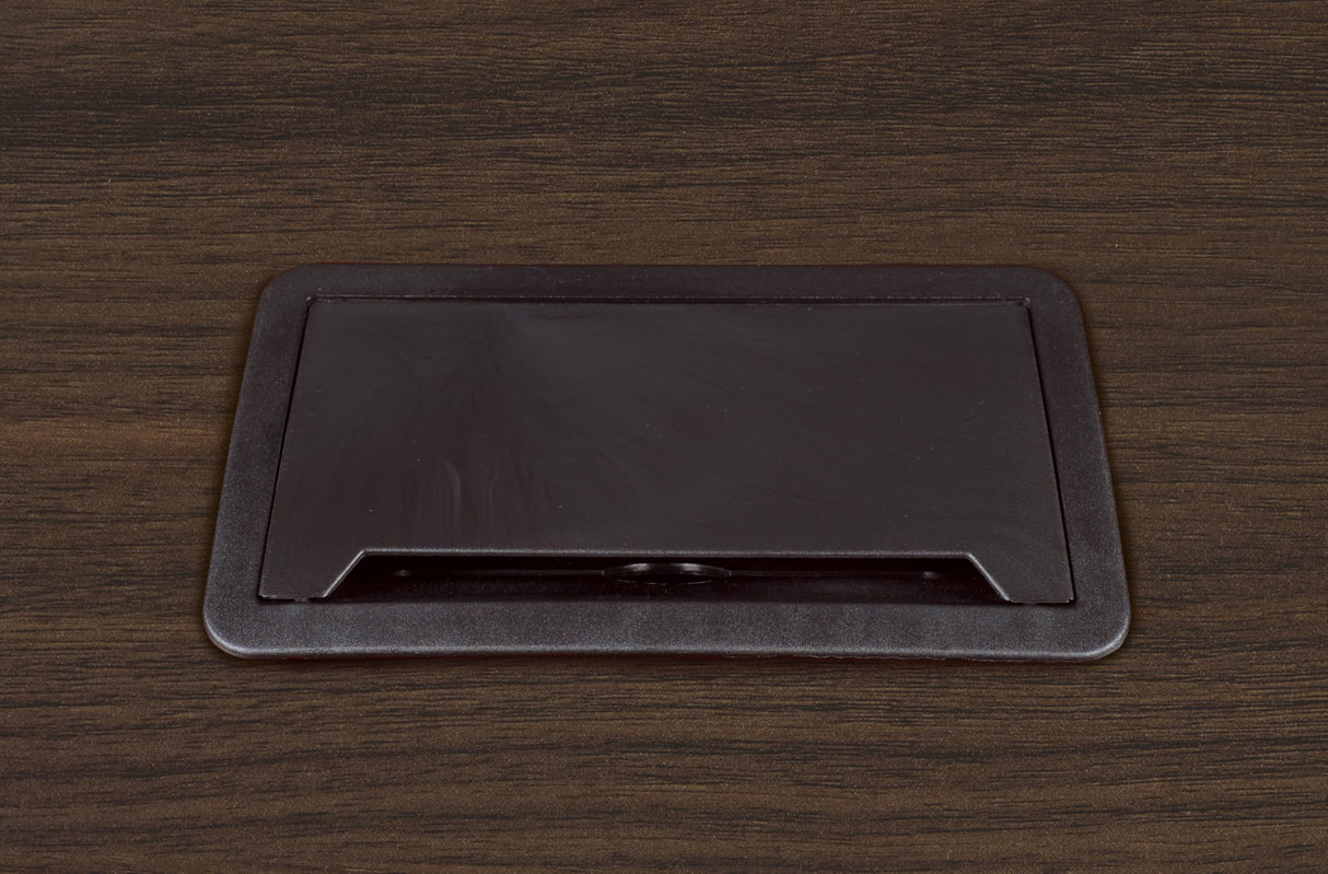 Romig Legacy 12 ft. Racetrack Laminate Conference Table with Charging Port- Neo Walnut Romig