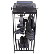 Guard The Line Tac Tower – Police Gear Rack with Quick Access Safe – American Flag Tactical Gear Stand – Law Enforcement Vest and Duty Belt Holder - Cop Caddy Valet Stand - Police Gift Guard The Line