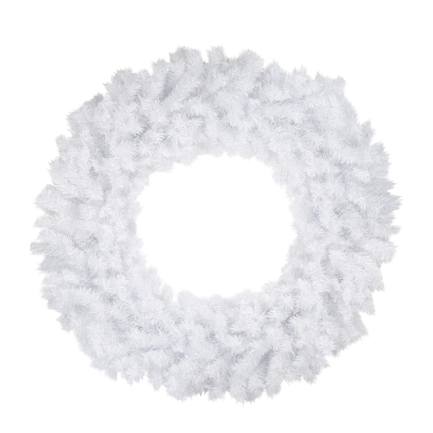 48" ICY White Spruce Artificial Christmas Wreath - Unlit