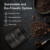 Scented Candles Set | Men Candle Set, Scented Candles for Home, Gifts for Men Aromatherapy Gift Set - 4 Pack Manly Gifts Soy Candle of Leather/Smoke & Vanilla/Oak/Lavender Auelife