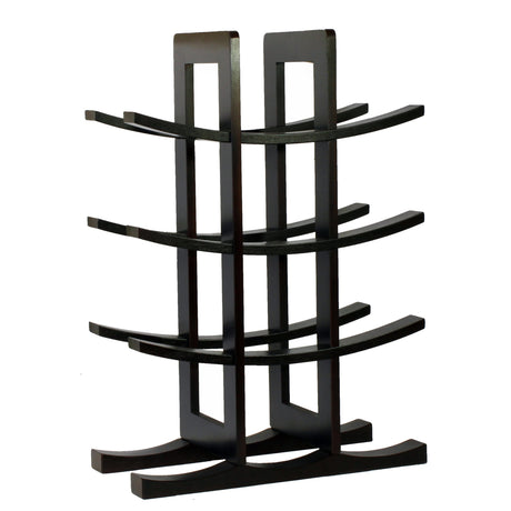 Oceanstar WR1132 12-Bottle Bamboo Wine Rack, Dark Espresso Oceanstar