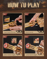 ROKR 3D Wooden Puzzles for Adults,Rotating-Barrel Machine,412 Piece 3D Puzzles,Gift for Adults and Teens ROKR