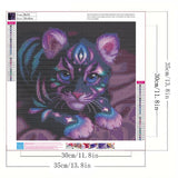 Animals Tiger Diamond Painting Kits for Adults, 5D Diamond Art kit for Adults Beginner,DIY Full Round Drill Diamond Dot Gem Art Kit for Home Wall Decor 13.8 x 13.8 inch GEMFAMILY