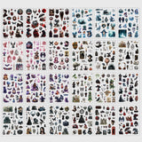 DAPUTOU 550PCS Vintage Scrapbook Stickers Books 24Sheets Vintage Butterfly Garden Flowers Gothic Stickers Kit for Scrapbooking Supplies Aesthetic Junk Journal Journaling Craft Halloween DAPUTOU