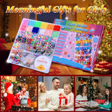 AIPRIDY 3600 Pcs Girls Toys Bracelet Making Kit, Unicorn/Mermaid Jewelry Activity, Flat College Style Beading for Friendship Jewelry Making, DIY Crafts for 4-12 Girls Birthday Christmas Gifts(Aqua) AIPRIDY