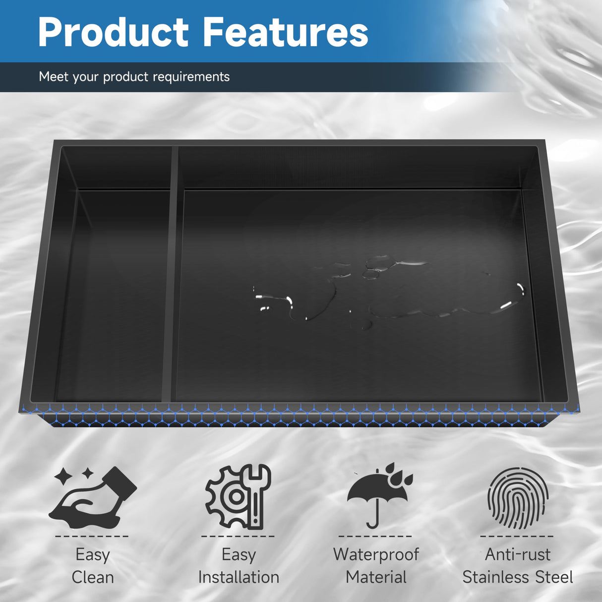 Greenspring 12" X 25" Stainless Steel Shower Niche Insert Tile Ready, Niche for Shower Wall, 2-Tier Recessed Shelves No Tile Needed for Bathroom Storage, Matte Black Greenspring