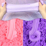 Unicorn Cloud Slime for Kids – Pink & Purple DIY Slime with Unicorn & Rainbow Charms –Stretchy Toy for Girls&Boys – Soft Scented Sensory Gift for Kids WUJYLY