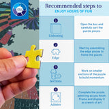 Jigsaw Puzzles for Adults 1000 Pieces Hard Puzzles for Adults and Kids - Unique Round Puzzle - Difficult Near Impossible Black and White Puzzles Fun Gear Puzzle by Spyglass Puzzles Spyglass Puzzles