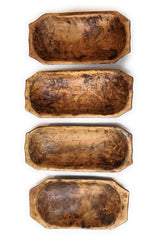 Farmhouse Rustic Wooden Decorative Bowl-Unique Dough Bowl- The Big Horn Ranch Junkie Mercantile