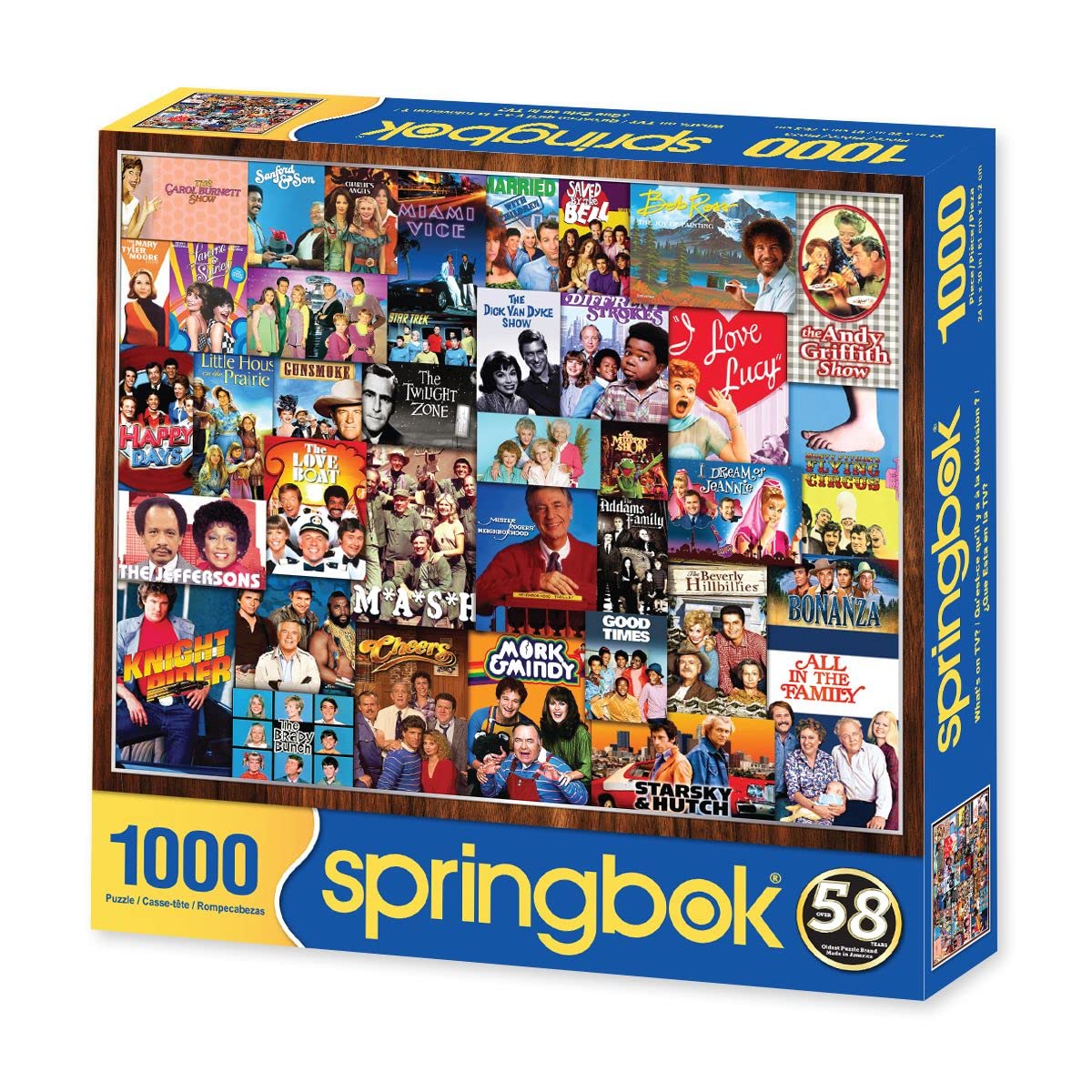 Springbok 1000 Piece Jigsaw Puzzle What's on TV? - Made in USA Springbok