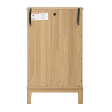 LKTART Glass Display Cabinet with Light,Small Curio Showcase Art Display Case,China Cabinet with Tempered Glass Doors and Shelves,Glass Storage Cabinet for Collectibles,Included Bulb Light Oak LKTART