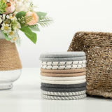 Boho Coasters for Drinks with Seagrass Basket Holder Set,12 Pcs Handmade Woven Absorbent Insulating Coasters for Coffee Table,Table Home Decor BUEDM