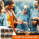 DGYJJZ 6Pack Natural Wood Chips for Smoker Grill and Smoking Gun, Oak, Pecan, Apple, Pear, Cherry and Peach About 80g Each, Smoker Woodchips for BBQ Smoking Beef Pork Chicken Fish and Whisk DGYJJZ