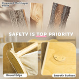 Qaba Toddler Climbing Toys, Indoor 4 in 1 Pikler Climbing Set with Arch Climber, Ramp & Cushion, Wooden Montessori Climbing Set, Baby Play Gym for Indoor Playground, Wood Qaba