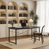 Cubiker Small Computer Desk, 32 inch Home Office Kids Desk for Bedroom and Small Spaces, Modern Simple Cheap Table for Studying, Writing, Working, Dark Black Cubiker