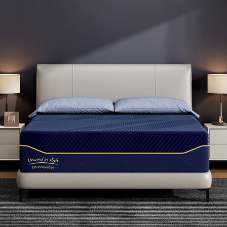 SDHYL Memory Foam Mattress Full Size, 14 Inch Gel Infused Mattress Mid Firm for All Sleeper, Bed in a Box CertiPUR-US Certified & Fiberglass Free, Navy SDHYL