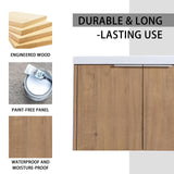 30 inch Bathroom Vanity with Sink, Modern Single Sink Bathroom Vanity, 30" Wall Mounted Bathroom Vanity Cabinet with Resin Basin Top & Soft Closing Doors, Floating Vanity Bathroom in Imitative Oak Minheola