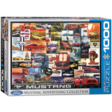 EuroGraphics Ford Mustang Vintage Ads Jigsaw Puzzle (1000 Piece) (6000-0748) , Blue EuroGraphics