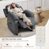 ANJ Power Recliner Chair, Electric Recliner for Adults,Oversized Reclining Chair with Remote & Side Pockets for Living Room， Bedroom,Home Theater ANJ