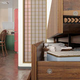 ECACAD 70.9" Dresser with 12 Handleless Drawers, Mid-Century Modern Chest of Drawers with Slide Rails, Wooden Storage Dresser for Bedroom Living Room, Brown & Black ECACAD