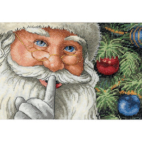 Dimensions Gold Collection Counted Cross Stitch Kit, Santa's Secret Christmas Cross Stitch, 18 Count White Aida, 7'' x 5' Dimensions