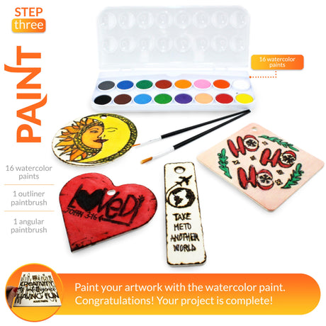 Scissor-Tailed Beginners Wood Burning Kit 140 Pieces. Best Gift Idea for Art & Craft Kit Lovers. Woodburning DIY Hobby Kits with 9 Large Wooden Plaques to Make Unique Wood Burning Projects Scissor-Tailed