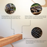 Exotic Wood Zone African Mahogany Turning Blanks (4 pcs) - Kiln Dried Hardwood for Eco-Friendly Woodworking, Woodturning, Wood Lathe, Sustainable Wood, Woodcraft, DIY Projects (1-1/2" x 1-1/2" x 6") Exotic Wood Zone