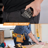 MaxxGeek Drill Guide for 30 38 45 90 Degree Angled and Straight Holes, Added 38 Degree Portable Drill Guide for Deck Stair Handrail and Horizontal Cable Wood Post （Without Drill Bit） MaxxGeek