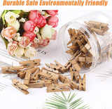 50 PCS Push Pin with Wooden Clips, Durable Wooden Push Pins, Decorative Pushpins Tacks Thumbtacks, Tacks for Cork Board Artworks Notes Photos, Craft Projects, Offices and Homes Joyberg