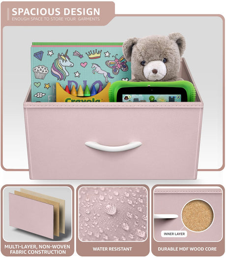 Sorbus 1 Drawer Shelf Storage Nightstand - Kids Bedside Furniture End Table Night Stand with Steel Frame Wood Top & Easy Pull Fabric Bins. Dresser & Chest for Home Bedroom Accessories Office & College Sorbus