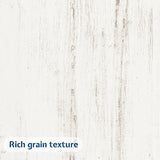 Jocisland Twin Daybed with Bookcase Headboard, USB-C Charging, RGB Lights ＆ 3 Drawers, No Box Spring Needed, Farmhouse Wood Bed Frame for Teens, Dorms, Guest Room, Distressed White Jocisland