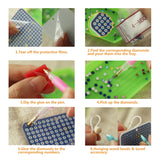 SWATOM 6 Pcs 5D Diamond Painting Bookmarks Sun & Moon Nature Acrylic Diamond Art Bookmark with DIY Painting Kits Tassels & Wood Beads Pendant Rhinestone Bookmarks SWATOM