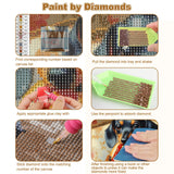 CEOVR Tiger Diamond Art Kits for Adults, Winter Animal Diamond Painting Dots 5D DIY Full Drill Gem Art, Wall Decor for Home Office 12x16in CEOVR