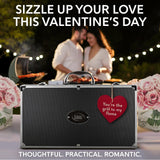 Kaluns BBQ Accessories Grill Tools, Mens Valentines Day Gifts for Him, Heavy Duty Stainless Steel Barbecue Grill Accessories for Outdoor Grill with Aluminum Case and Apron, Grilling Gifts for Men Dad Kaluns