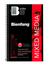 Bienfang Mixed Media Pad, 5.5x8.5 Inches, 40-Sheets Artist Paper, Spiral-Bound Sketchbook, 90lb,146gsm Bienfang