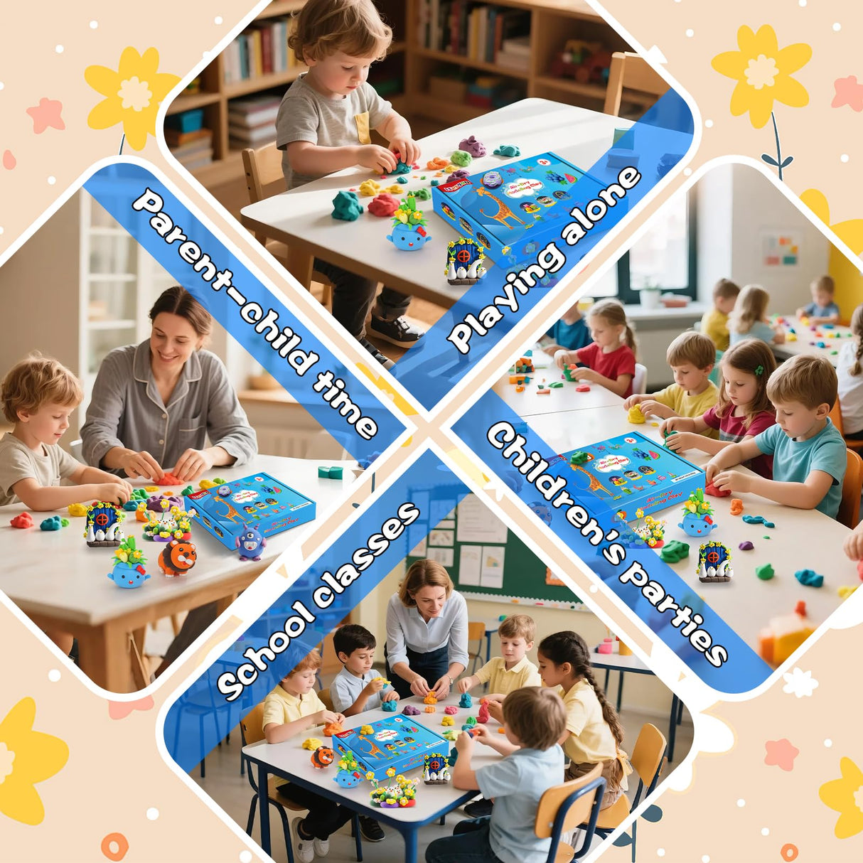 ifergoo Air Dry Clay, 36 Colors Magic Foam DIY Molding Clay for Slime add ins & Slime Supplies, Easy to use, Great Gift for Kids ifergoo