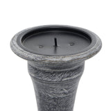 Deco 79 Candle Holder, S/3 10", 8", 6"H, Black Deco 79