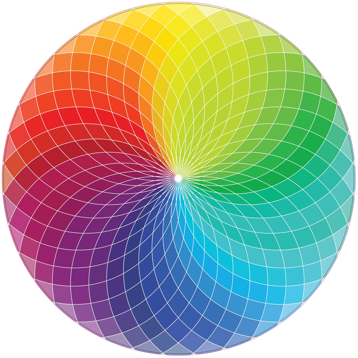 PETER PAUPER PRESS Color Wheel 1000 Piece Round Jigsaw Puzzle PETER PAUPER PRESS