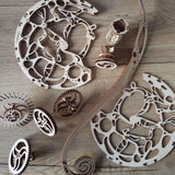 WOODEN.CITY Pendulum Kinetic Wood Sculpture Wall - 3D Wooden Puzzle for Adults - Wooden Kinetic Sculpture – 3D Wood Puzzles for Adults - Wooden WOODEN.CITY