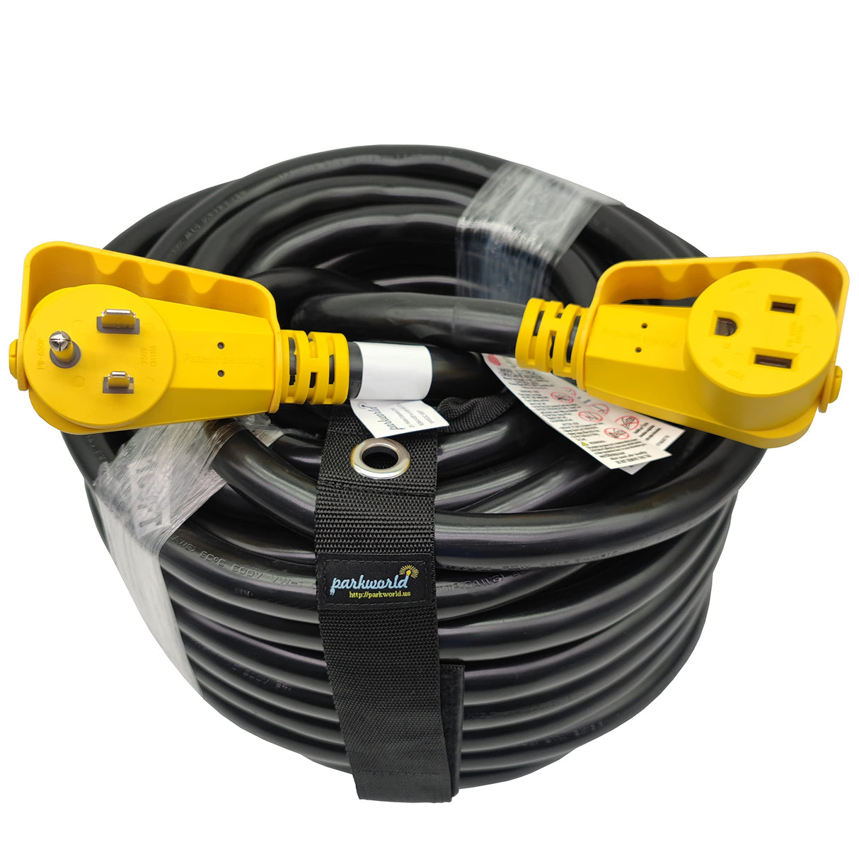 Parkworld 6 AWG NEMA 6-50 Extension Cord for Welder and EV Charger, 6 Gauge Welder Extension Cord, 3-Prong, 50 AMP, 250 Volts, 12500 Watts (100FT) Parkworld