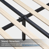 Jocisland King Size Platform Bed Frame with 60" Tall Sleigh Headboard, Luxury Velvet Upholstered Bed, Handcrafted Deep Button Tufted, Solid Wood Legs, Noise-Reducing, No Box Spring Needed,Light Gray Jocisland