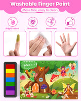 D-FantiX My Storybook Art Kit & Dot Art Sticker Book Kits with Ink Pad D-FantiX