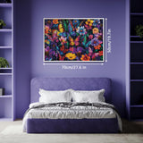 Flower Butterfly Puzzle for Adults 1000 Pieces, Spring Garden Plant Jigsaw Puzzles, Colorful Nature Floral Puzzles BBOLDIN