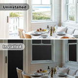 rabbitgoo Blackout Window Film, Sun Blocking Privacy Cover for Glass, Removable Opaque Room Darkening Dark Black Out Window Covers Tint Shades for Home Day Sleep Light Blocker 17.5 x 78.7 Inches rabbitgoo