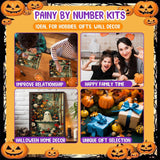 cviokrdu Halloween Paint by Numbers Kit for Adults - Ghost Adult Paint by Number Kits Without Frame, DIY Ghost Oil Painting for Gift Home Wall Decor (16x20inch) cviokrdu