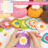 Katech 20 Skeins Cotton Yarn for Crocheting-Sport Weight Yarn 55% Cotton 45% Acrylic-Milk Cotton Yarn-Knitting/Crochet Yarn Kit Katech