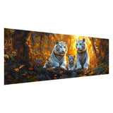Pavemlo 5D Large Diamond Art Kits for Adults Tiger, Full Drill Big Diamond Painting Kits Animal Pictures Paint with Diamonds, DIY Cross Stitch Art Rhinestone Craft for Home Wall Decor 12x31.5 inch Pavemlo