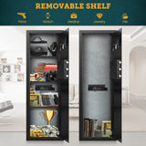 GHJGAGE 43.5" Tall Fireproof Wall Safe Between Stud, Heavy Duty Flush In Wall Safe With Digital Keypad & Removable Shelf, Hidden Gun Safe, Security Home Wall Safes For Storage Firearms Money Medicine GHJGAGE